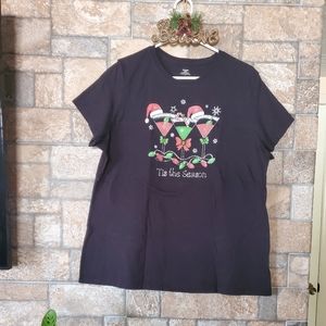 Tis the season tshirt nice black color❄